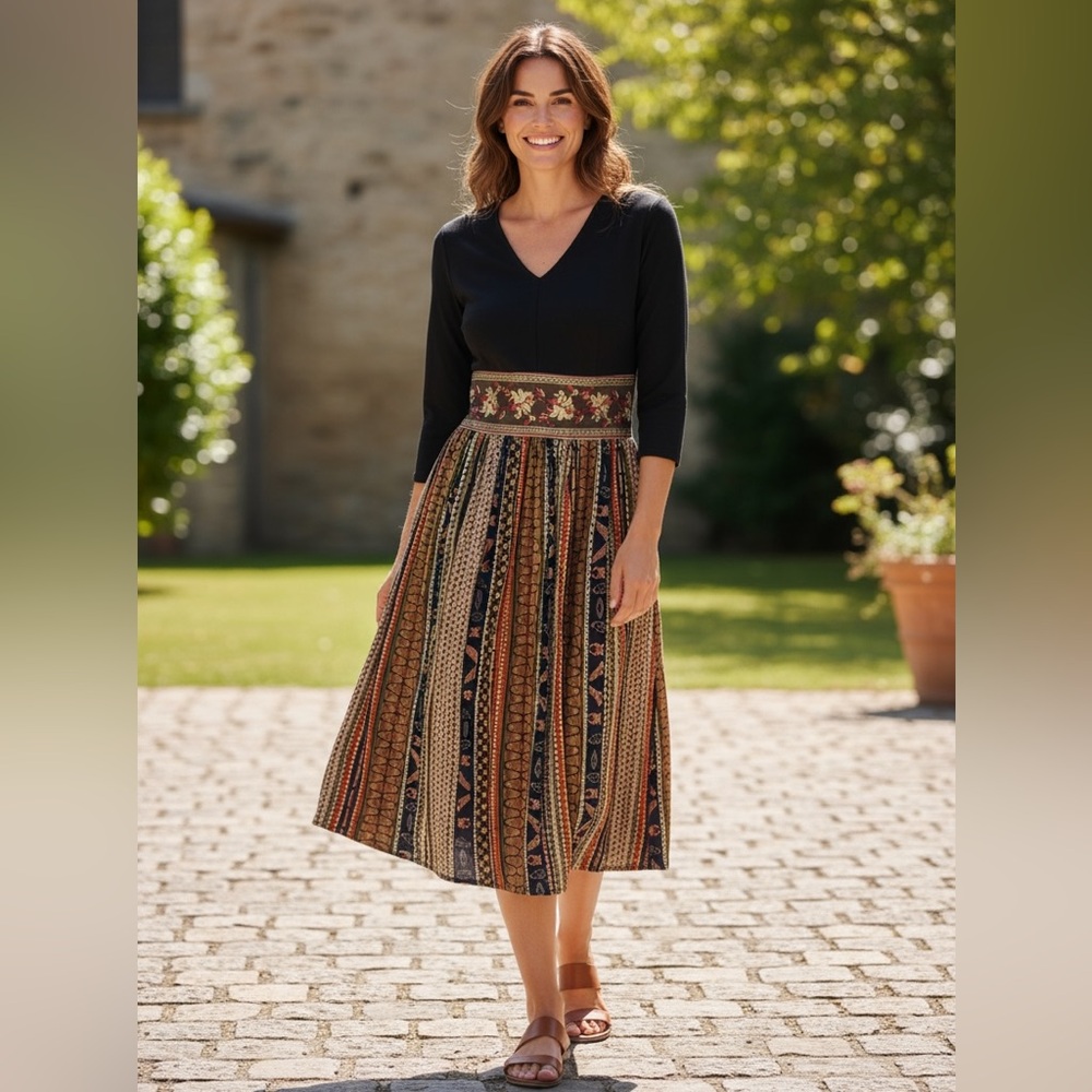 Vicky and Lucas Egyptian print Dress size Small